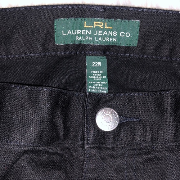 Lauren Jeans Co. by RALPH LAUREN Black Jeans 22W - Picture 5 of 6